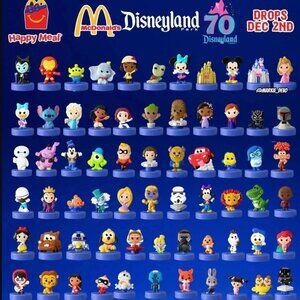 NEW 2025 McDonalds Disneyland 70th Anniversary Happy Meal Toys